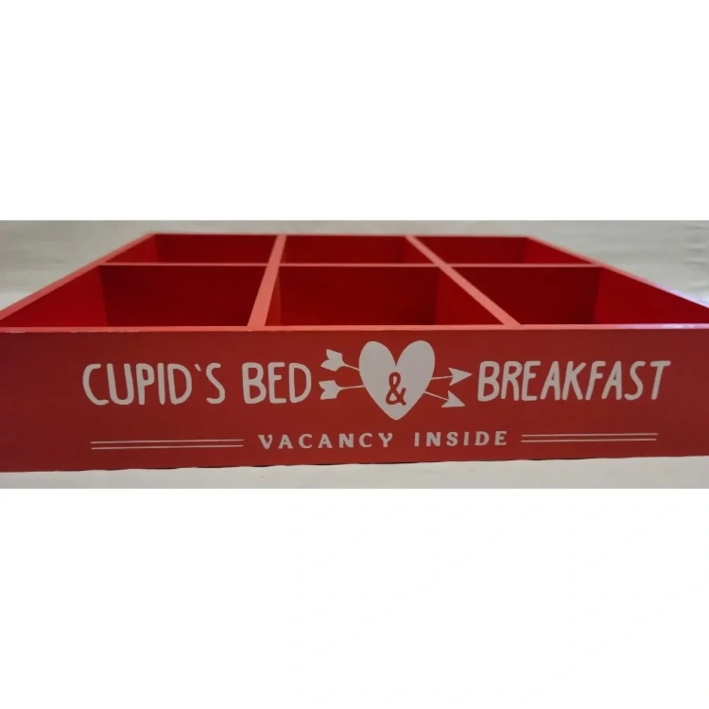 Both Bullseye Playground Wooden Tiered Tray Crate Cubby 2023 Valentine Pink Red